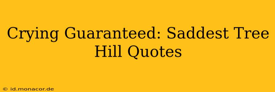 Crying Guaranteed: Saddest Tree Hill Quotes