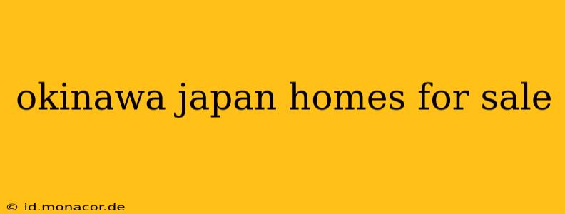 okinawa japan homes for sale